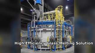 Lò nung thủy tinh điện hiệu suất cao Công suất 10 tấn